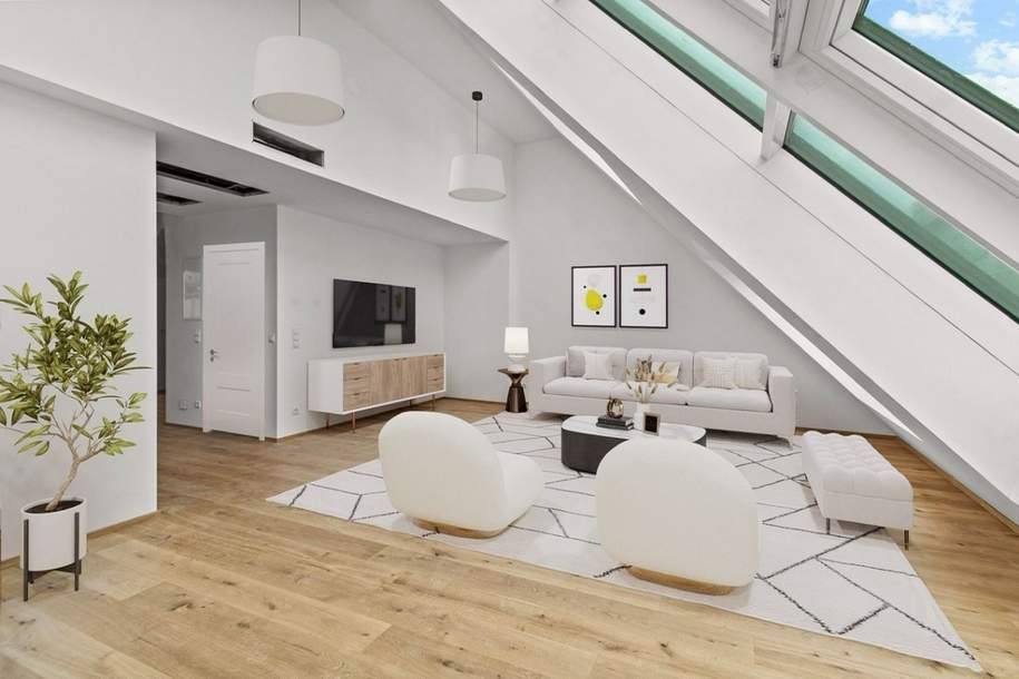 ++ NEU in 1070 Wien ++ Luxuriöse Dachgeschosswohnung auf 3 Ebenen mit Terrassen, Wohnung-kauf, 1.760.000,€, 1070 Wien 7., Neubau