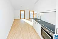 Sonnwendviertel: 1-Zimmer-Wohnung mit Balkon im 14. OG – Fitnessraum, Co-Working & Rooftop-Terrasse inklusive!