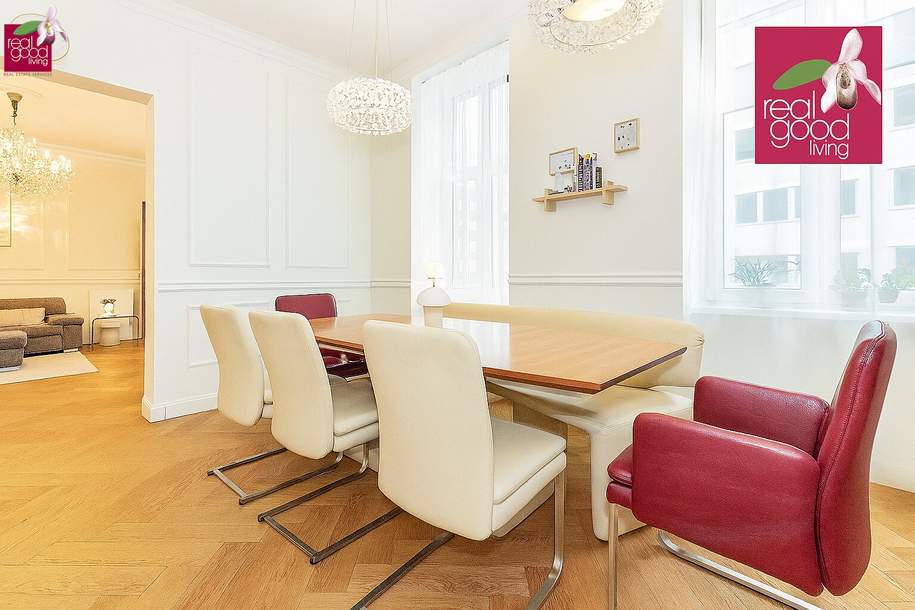 Wien Mitte: 4-Zimmer-Altbau | Luxussanierung | Balkon genehmigt | Nähe U3/U4 &amp; Innenstadt !!, Wohnung-kauf, 980.000,€, 1030 Wien 3., Landstraße