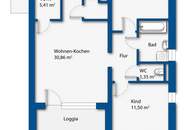 Moderne 3-Zimmer-Wohnung mit Loggia in Kronstorf