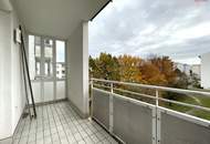 Linz-Oed: Dank vieler großer Fenster lichtdurchflutete 3-Zimmer-Wohnung mit Balkon & Autoabstellplatz in städtischer ruhiger Grünlage