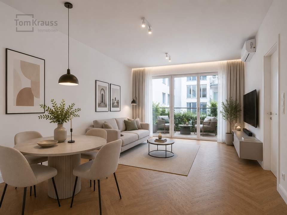 KLIMATISIERTE RUHIGE 3-ZIMMER-WOHNUNG MIT BALKON & LOGGIA IM KARMELITERVIERTEL