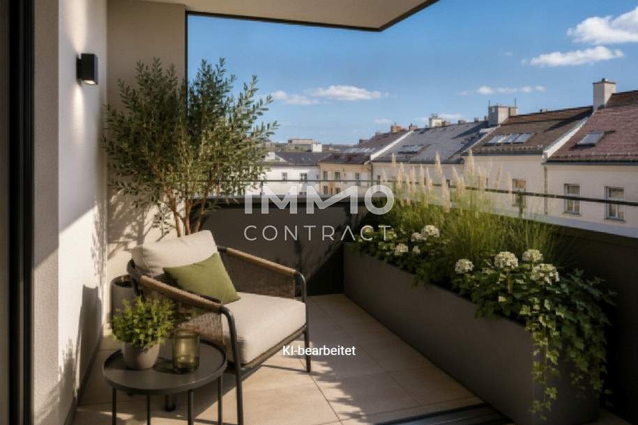 ANLEGER AUFGEPASST – Neubau-Erstbezug mit uneinsehbarer Loggia nahe Schönbrunn, Wohnung-kauf, 309.000,€, 1120 Wien 12., Meidling