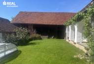 sREAL- LANDLEBEN MIT CHARAKTER - Historisches Bauernhaus mit Scheune, Backstube, Pool und 1.296 m² Grund