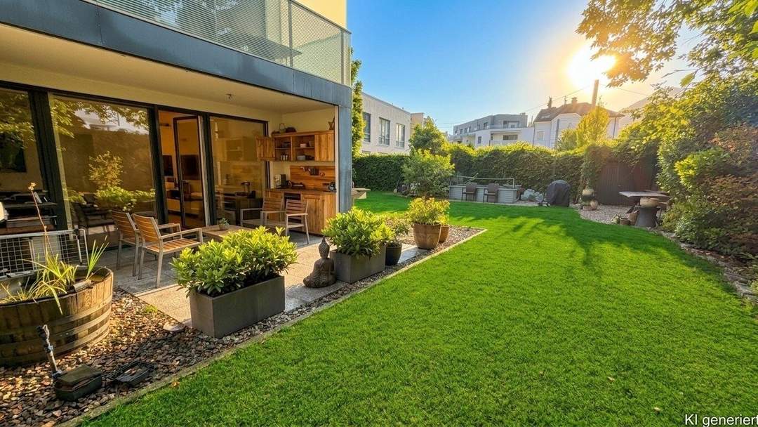 Traumhafte Wohnung mit riesigem 350m² Garten und BLICK auf die Festung Hohensalzburg