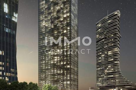 Skyline Vibes Only – Urbanes Westblick-Studio im DC2 Tower, Wohnung-miete, 1.100,00,€, 1220 Wien 22., Donaustadt