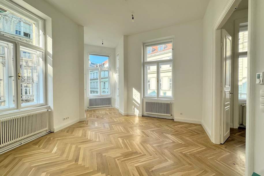Exklusives Altbau-Büro auf der Tuchlauben mit Kühlung, Gewerbeobjekt-miete, 1.961,86,€, 1010 Wien 1., Innere Stadt