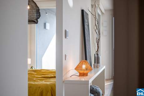 Stylische 1,5-Zi.-Wohnung mit Loggia & Rooftop Pool | TOWER HOMES im V22, Wohnung-miete, 735,00,€, 1220 Wien 22., Donaustadt