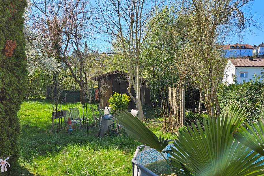 Schönes sonniges, ruhiges Gartengrundstück, Grund und Boden-miete, 100,00,€, 4470 Linz-Land