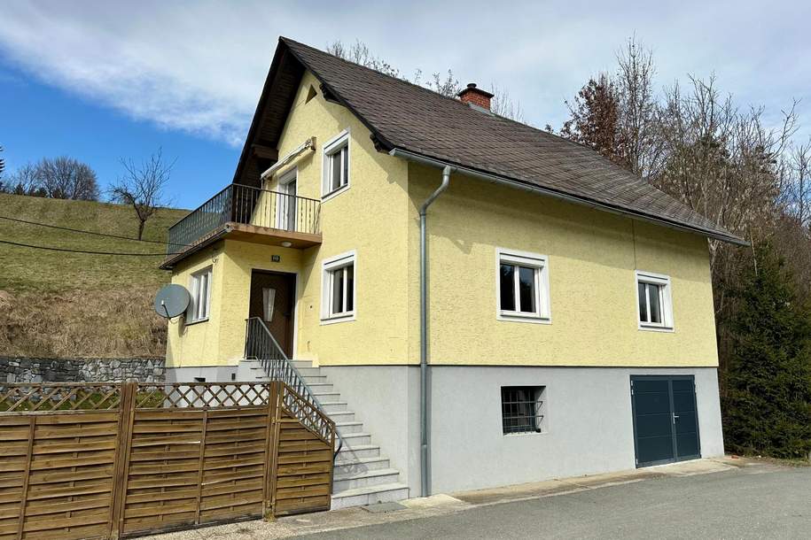 Geräumiges Ein- bzw. Zweifamilienhaus mit Wirtschaftsgebäude, Haus-kauf, 282.000,€, 8111 Graz-Umgebung