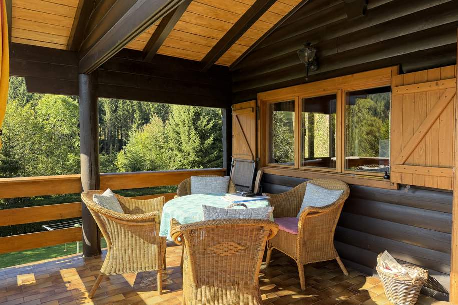 Wunderbares Blockhaus in schönster Grünruhelage! Ab sofort verfügbar!, Haus-kauf, 220.000,€, 2813 Wiener Neustadt(Land)