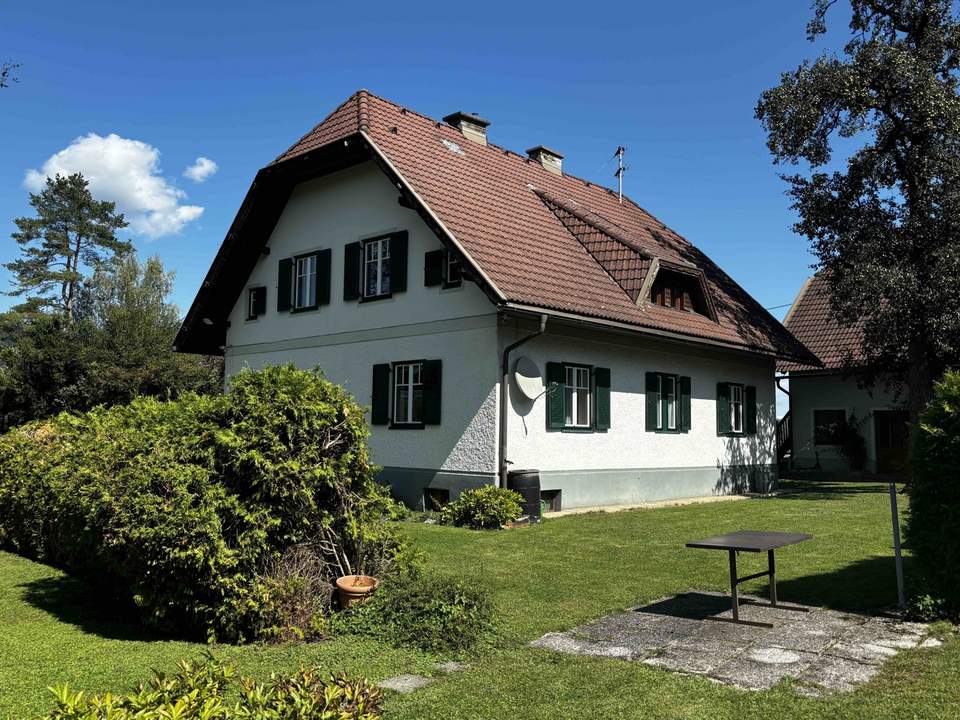 Charmantes Einfamilienhaus auf großem Grundstück mit viel Potenzial in Feistritz im Rosental