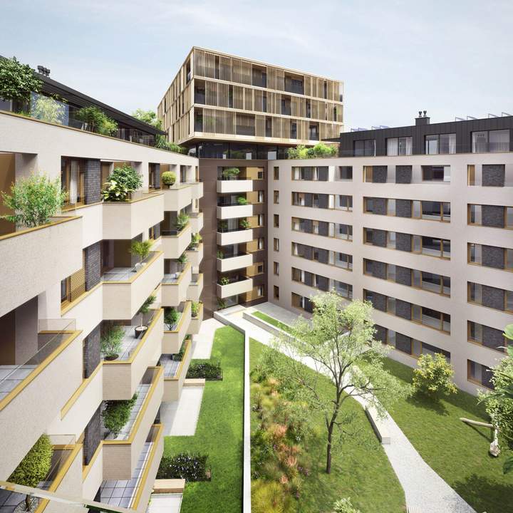 Garten view at the 5th floor: Directly at the main train station: Commission-free + Completion in October