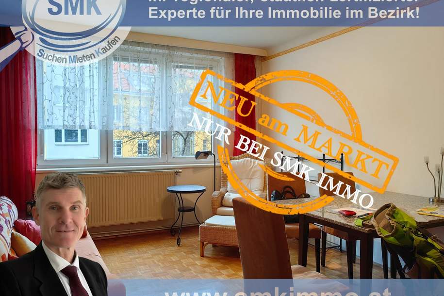 Helle zwei Zimmer mit netter Nachbarschaft!, Wohnung-miete, 1.100,00,€, 1030 Wien 3., Landstraße