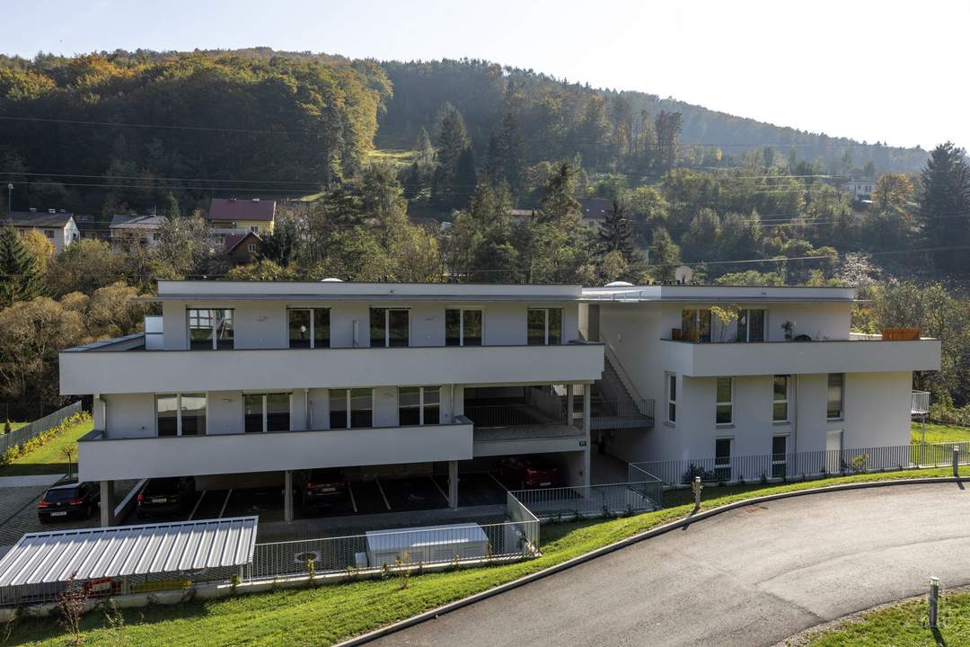 Erstbezug! 3-Zimmerwohnung mit großem Balkon und Garagenplatz!