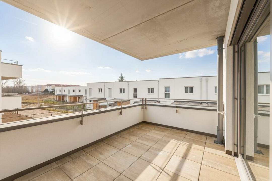 PROVISIONSFREI! Großzügig geplante 2-Zimmer-Wohnung mit Sonnenlogia | Bezugsfertig