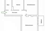 2-Zimmer Wohnung mit Balkon und neuem Badezimmer