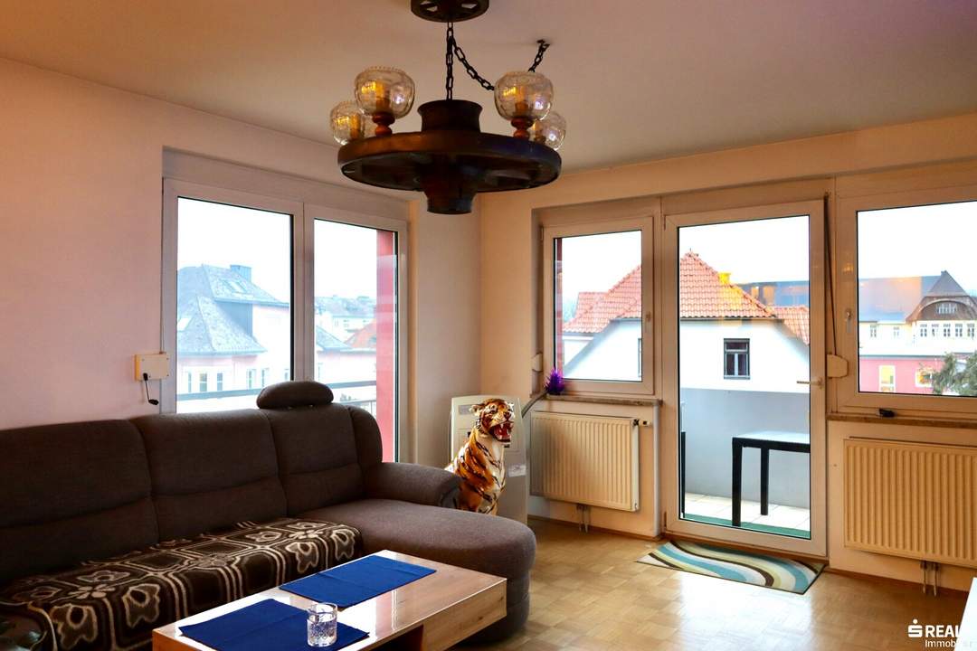 3-Zimmer Wohnung in zentraler Lage von Villach- Balkon und Tiefgarage!