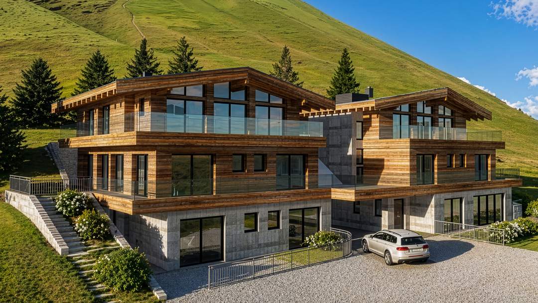 Grundstück in Toplage mit Baugenehmigung für 2 Luxusvillen