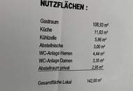 Gastronomie-Lokal in Tulln: 142m² zu vermieten
