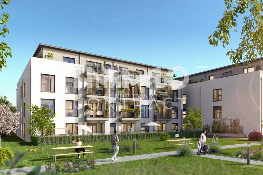 3-Zimmer Neubau großzügigen Außenbereich und Ausblick, Wohnung-kauf, 185.000,€, 3100 Sankt Pölten(Stadt)