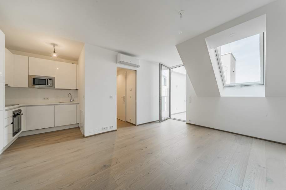 Moderne 2 Zimmer-Dachgeschosswohnung mit Balkon in zentraler Lage-ZWEITBEZUG, Wohnung-miete, 1.258,99,€, 1040 Wien 4., Wieden
