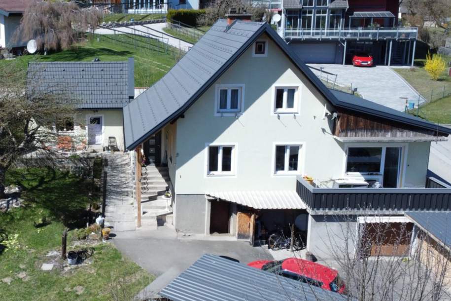 Neuer Preis! Einfamilienhaus mit Aussicht ins Mürztal! Riesen Grundstück inklusive!, Haus-kauf, 330.000,€, 8662 Bruck-Mürzzuschlag