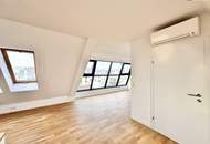ERSTBEZUG! Exklusive lichtdurchflutete Dachgeschoss-Maisonette mit großzügigen Freiflächen und spektakulärem Weitblick ++ Luxuriöses Wohnen über den Dächern Wiens!