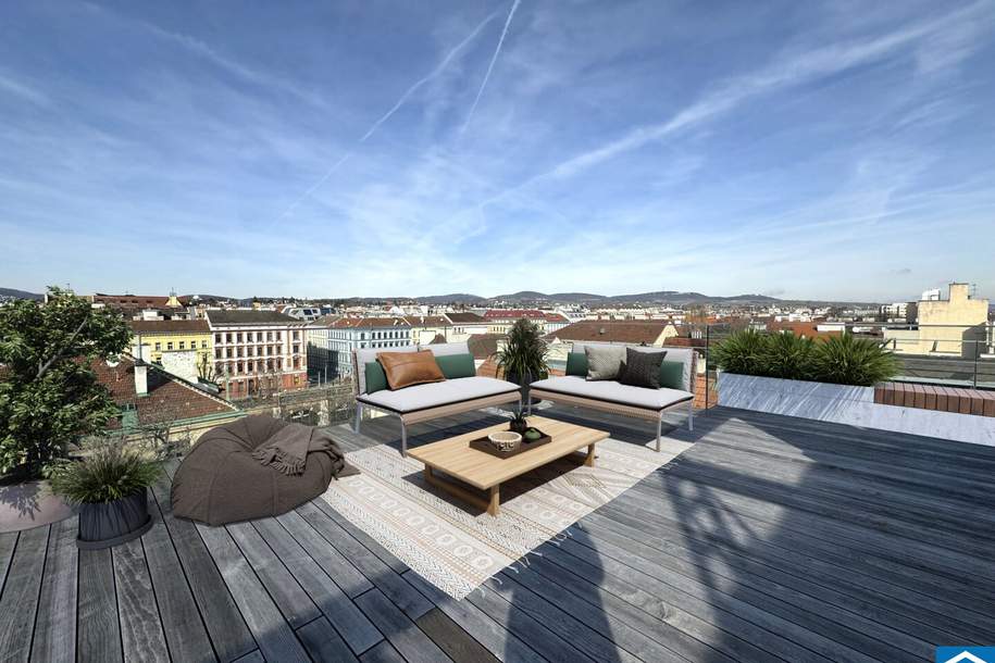 Einzigartige Dachgeschoss-Maisonette mit Weitblick – Wohnen über den Dächern Wiens, Wohnung-kauf, 238.000,€, 1090 Wien 9., Alsergrund