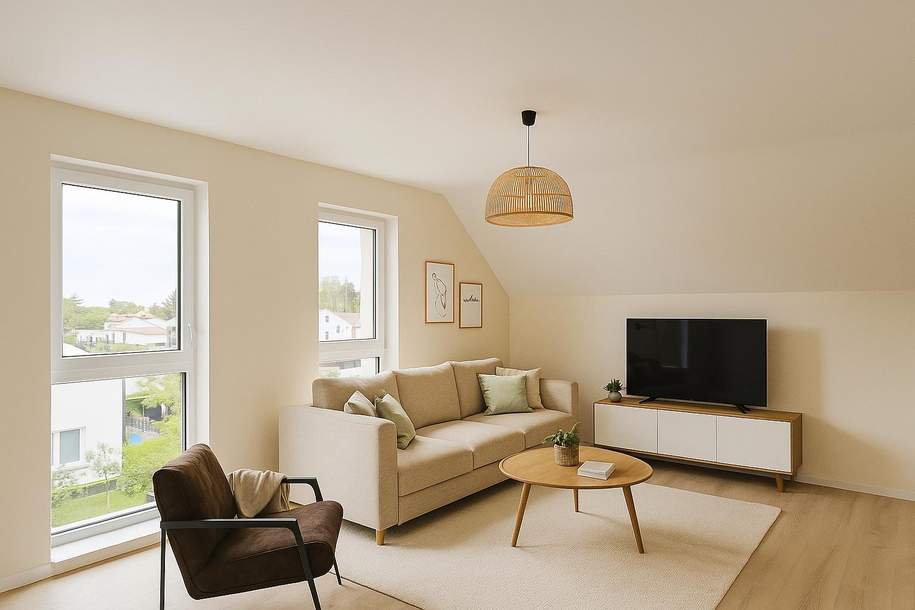 PENTHOUSE-CHARME – 113 m² , 4 Zi - Dachgeschosswohnung - ERSTBEZUG!!, Wohnung-kauf, 455.441,€, 2326 Bruck an der Leitha