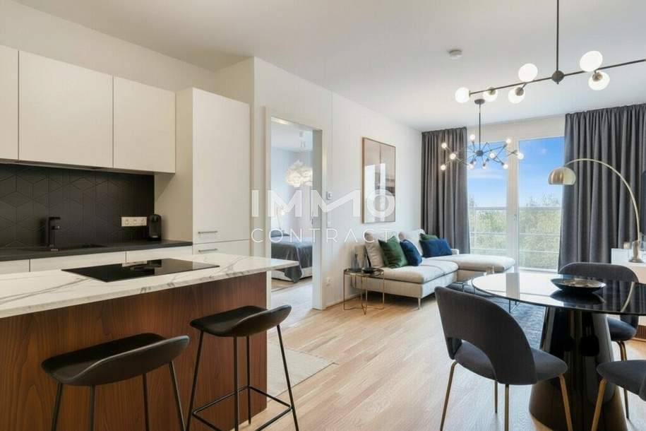 Moderne 2-Zimmer-Wohnung mit Freifläche – provisionsfreier Erstbezug nahe Alte Donau, Wohnung-kauf, 259.500,€, 1210 Wien 22., Donaustadt