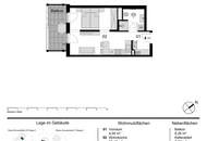 Top-Modernes Studio mit großem Balkon im Leopold Quartier - Erstbezug