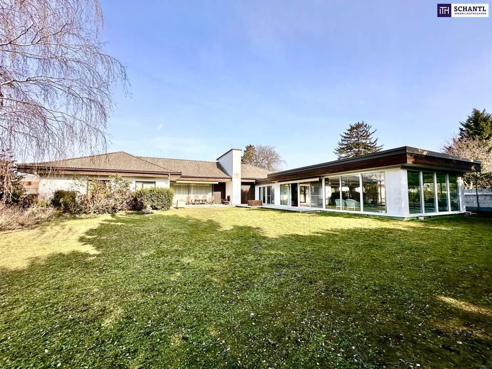 Traumhafter Bungalow ++ Villa mit Indoor-Pool ++ Weinkeller ++ Wunderschöner Gepflegter Garten ++ Perfekte Lage in Gänserndorf ++ Beeindruckende Architektur ++ Vielseitige Nutzungsmöglichkeiten ++