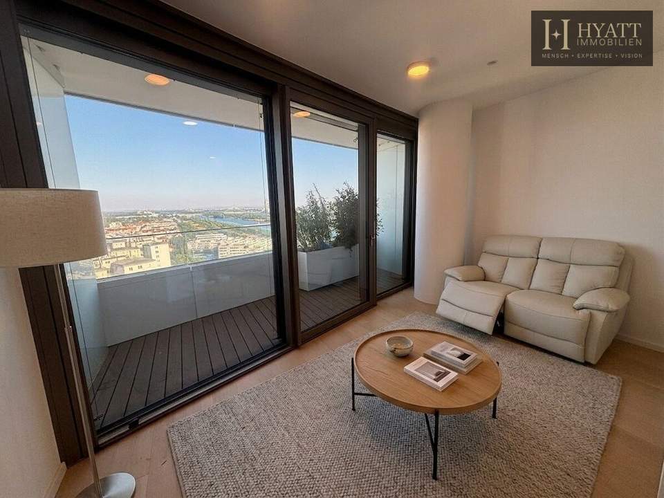 Danubeflats – Österreichs höchstes Wohnhochhaus mit atemberaubendem Ausblick, exklusivem Spa und urbanem Luxus direkt an der Neuen Donau