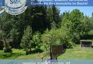 Blockhaus der Extraklasse – eigene Zufahrt – gigantischer Garten!