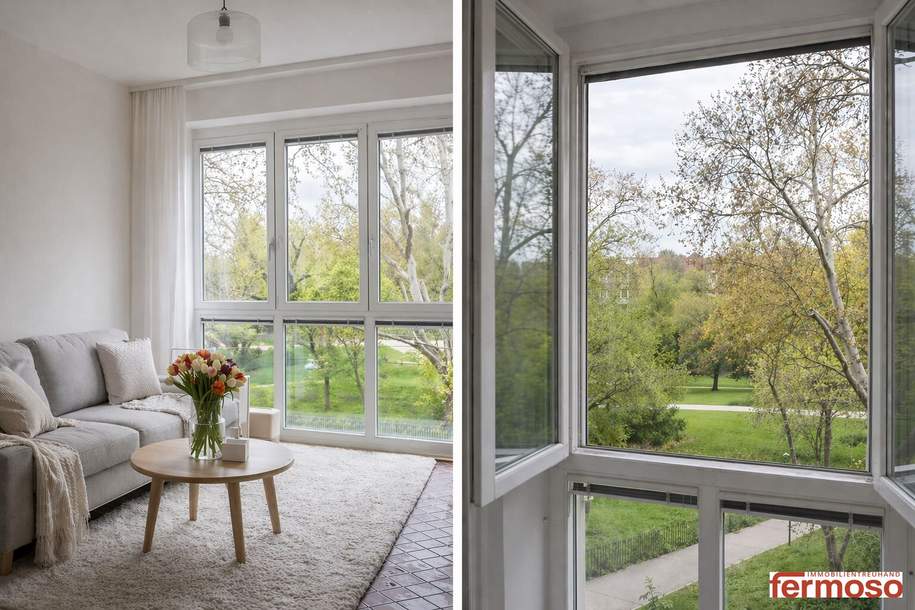 Helle 4-Zimmer-Wohnung (ca. 93 m²) mit Loggia und Parkblick. Master-Schlafzimmer mit eigenem Badezimmer., Wohnung-kauf, 569.000,€, 1200 Wien 20., Brigittenau