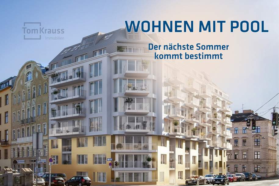 URBANEs WOHNEN MIT BALKON UND SWIMMINGPOOL IM 3. BEZIRK, Wohnung-kauf, 520.600,€, 1030 Wien 3., Landstraße