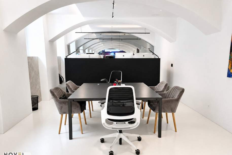 Exklusives Smart Loft Office mit 6,5 m² LED-Wand | Voll ausgestattet | 80 m² Designer-Büro, Gewerbeobjekt-miete, 1.650,00,€, 1060 Wien 6., Mariahilf