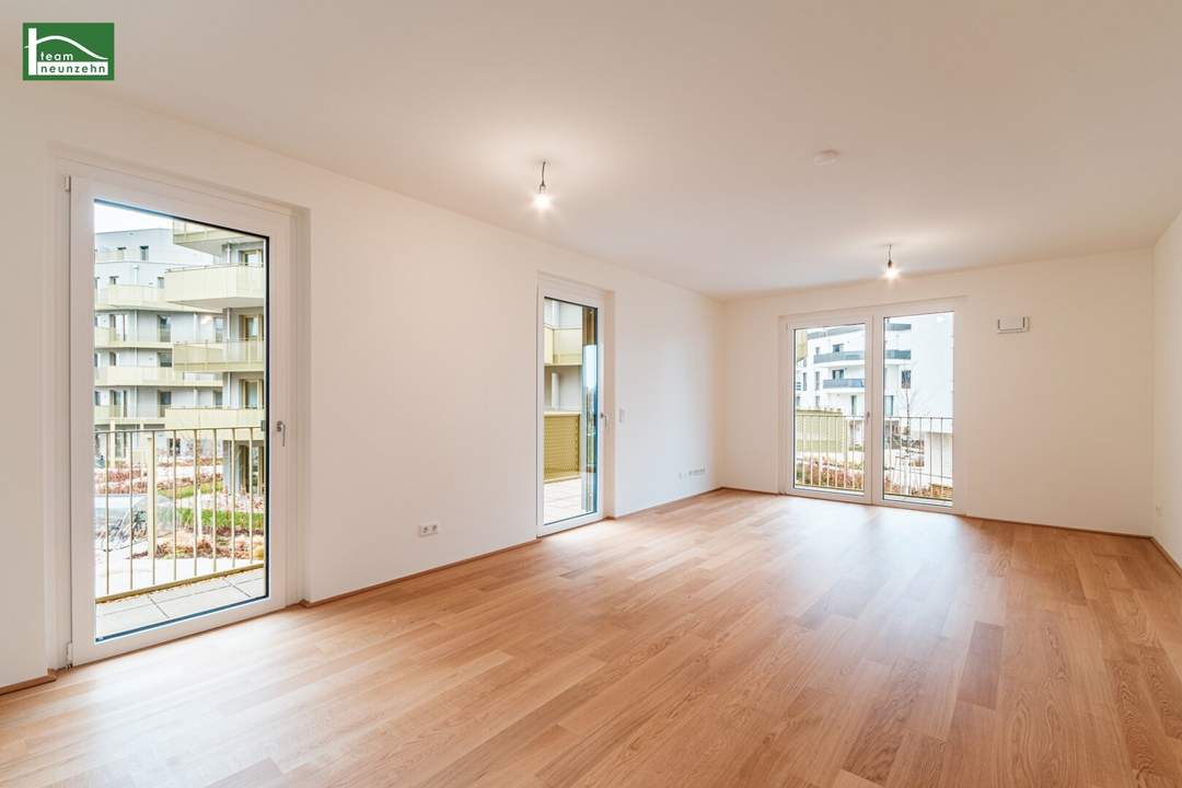 Provisionsfreie 3-Zimmer perfekt aufgeteilt mit Balkon - „Hirschfeld – Naturnah wohnen“ – Niedrig-Energie-Standard-Neubau