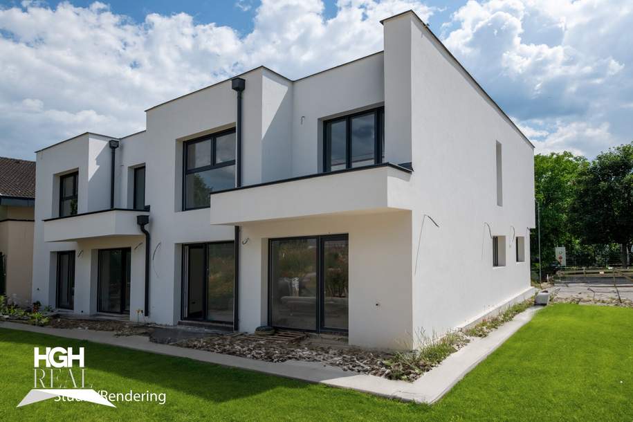 2214 Auersthal Top-geschnittene, geräumige Eck-Doppelhaushälfte mit Terrasse und Garten, Haus-kauf, 549.000,€, 2214 Gänserndorf