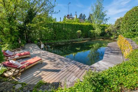 URLAUBSFEELING PUR! Eigenheim in mediterranem Stil mit Prachtgarten und Badeteich! Absolute Privatsphäre!, Haus-kauf, 2.980.000,€, 1170 Wien 17., Hernals
