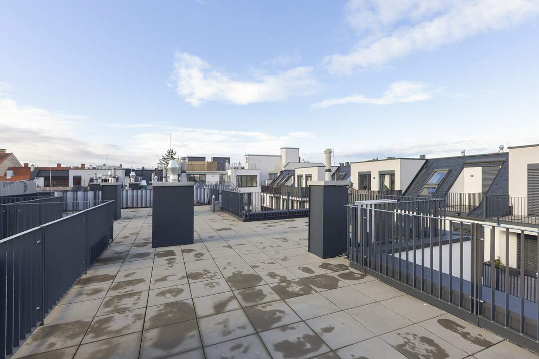 Kinskygasse - exklusive 3 Zimmer DG-Wohnung mit ca. 114,00m2 Terrassenflächen und Garage