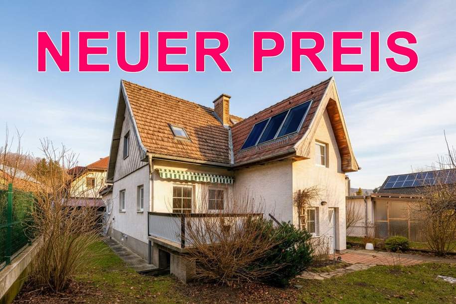 Idyllisches Einfamilienhaus auf ebenem Grund am Waldrand in Purkersdorf, Haus-kauf, 450.000,€, 3002 Sankt Pölten(Land)
