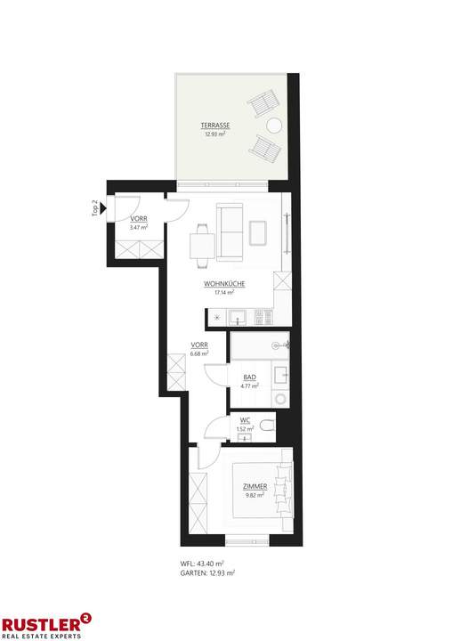Muhr 58 | Sonnige Terrassenwohnung im Top-Lage | Erstbezug