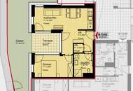 Moderne 2-Zimmer-Gartenwohnung mit Terrasse und 46 m² Eigengarten – Donaustadt