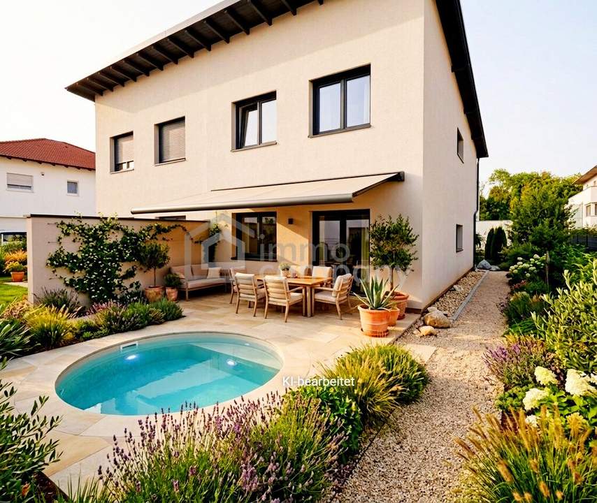 Moderne Doppelhaushälfte in Grieskirchen, 124m², 4 Zimmer, Terrasse, Erstbezug!