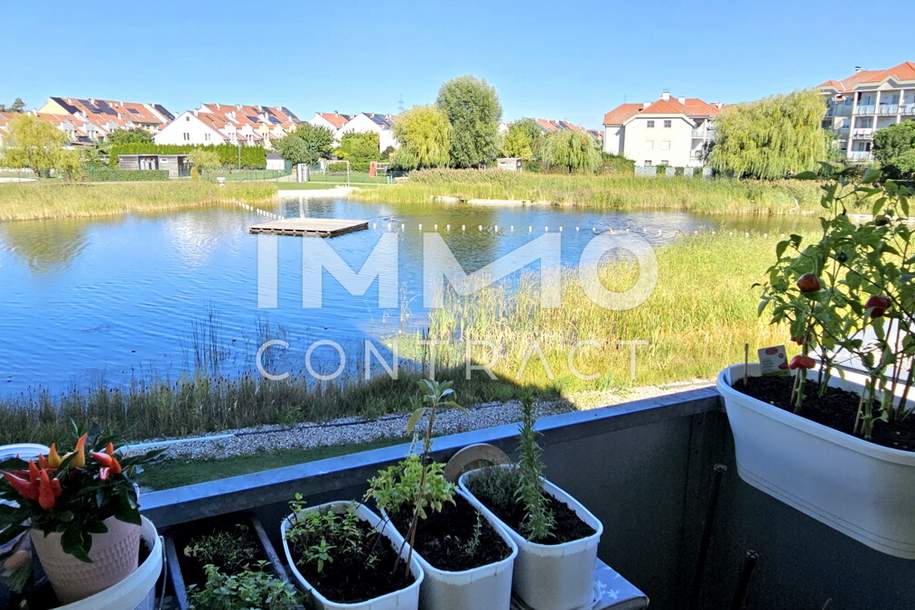 Jeden Tag Urlaubsfeeling: Exklusive 2-Zimmer-Wohnung mit großem Balkon &amp; Seeblick, Wohnung-kauf, 319.000,€, 2333 Bruck an der Leitha