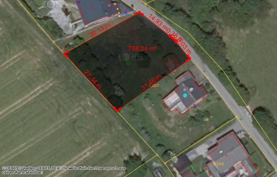 2 ca. 788m² Baugrundstücke um je €159.000,- mit Blick ins Grüne in ländlicher Ruhelage!