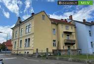 Altbau-Villa mit prunkvoller Fassade in Knittelfeld zur Sanierung mit Garten und Parkplatzmöglichkeiten