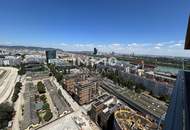 Exklusive 2-Zi-Penthouse-Wohnung mit Balkon & Traumblick in 1020 Wien – Infinity Pool + Concierge + Fitness etc. vorhanden